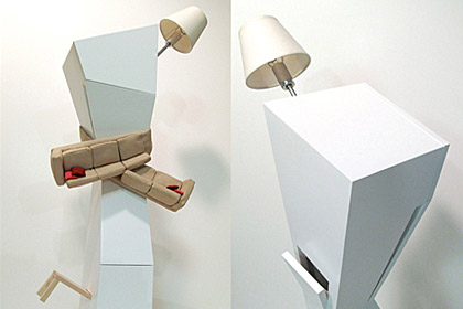 SOFA SCARF + STRANGLED CABINET, 2009